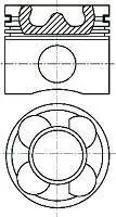 Поршень (84,25+0.25мм) BMW - M57 D30,M57 D30,N57 306 D2 NURAL 8711440540