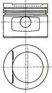 Поршень (81,5+0,5мм) VW - 4B,DR,JN,MG,PM,RS,RU,SF,SH NURAL 8710970710