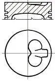 Поршень (82мм) Fiat - 188 A3.000,223 A6.000 NURAL 8712400000