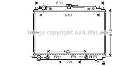 AVA NISSAN Радіатор охолодження двиг. Navara, Pathfinder 2.5dCi 05- AVA AVA COOLING DN2297 (фото 1)