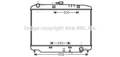 AVA OPEL Радіатор охолодження двиг. MONTEREY A 3.1, 3.2 91-, ISUZU AVA AVA COOLING OL2179