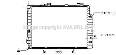 AVA DB Радіатор сист. охолодження двиг. W210 2.8/3.2 95- AVA AVA COOLING MSA2190