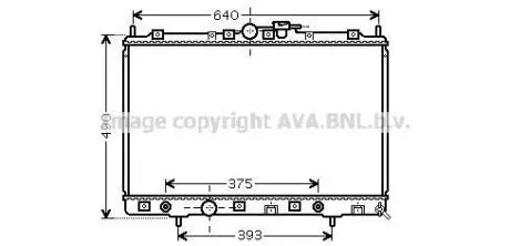 AVA MITSUBISHI Радіатор сист. охолодження двиг. Pajero Pinin 1.8/2.0 99- AVA AVA COOLING MT2200