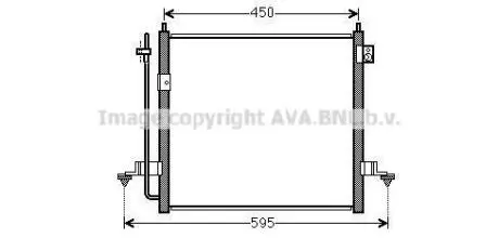 AVA MITSUBISHI Радіатор кондиціонера (конденсатор) L200 07- AVA AVA COOLING MT5239D