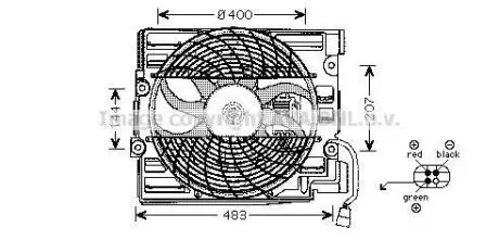 AVA BMW Вентилятор системи охолодження двигуна 5 (E39) 96- AVA AVA COOLING BW7510