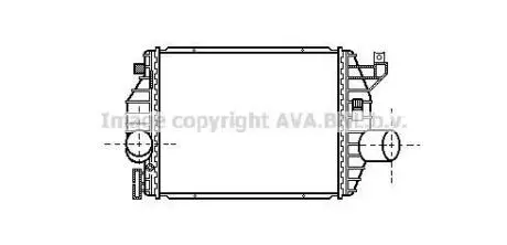 AVA DB Інтеркулер Vito 2.3d 96- AVA AVA COOLING MS4223