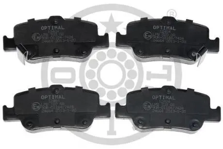 Гальмівні колодки дискові Optimal BP-12484