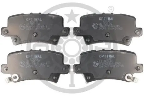 Гальмівні колодки дискові Optimal BP-12490