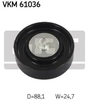 Натяжний ролик поліклинового реміня SKF VKM 61036