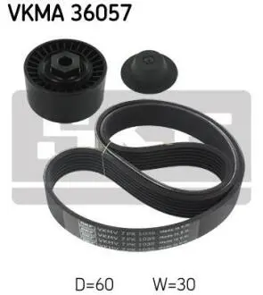 Комплект зубчастого ременя SKF VKMA 36057 (фото 1)