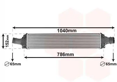 Інтеркулер AUDI A4 3.0D 15- Van Wezel 03014708 (фото 1)