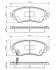 Комплект гальмівних колодок BOSCH 0986495132 0986495132