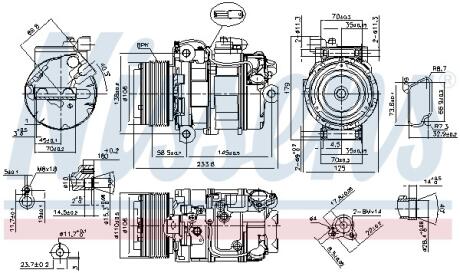 Компресор кондиціонера NISSENS 89595