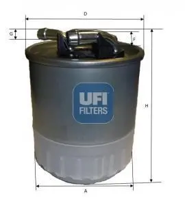 Фiльтр паливний UFI 2410700