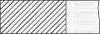 Комплект поршневих кілець (на 1 поршень) (71,01/+0.50) (1,2/1,2/2,0) AUDI A1/A3 1.2TFSI, SKODA Fabia 1.2TSI, VW Golf/Polo/ Touran 1,2TSI (Бензин, 4ц) Yenmak 91-09106-050 (фото 1)