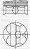 Поршень з кільцями і пальцем (розмір отв. 82.01 / STD) BMW E90 323/325 E60 523/525 F10 (N52 B25 OL / N52 B25 UL) Yenmak 31-04619-000 (фото 1)