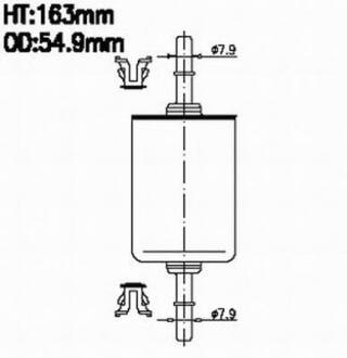 Фильтр топливный в сборе JS ASAKASHI FS618J
