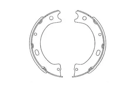 PARTS NISSAN колодки ручного гальма Patrol III/V PARTS KAVO KBS-7420