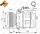 Компресор кондиціонера Audi A4/A6/A8/VW Passat 94-12 (6PK/d=119mm) NRF 32111 32111