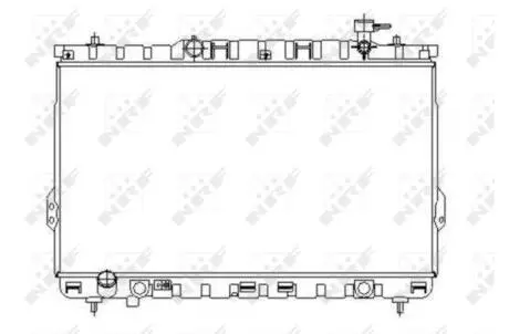 Радіатор охолодження Hyundai Santa Fe 2.0-2.4/2.0 CRDi 00- NRF 53357