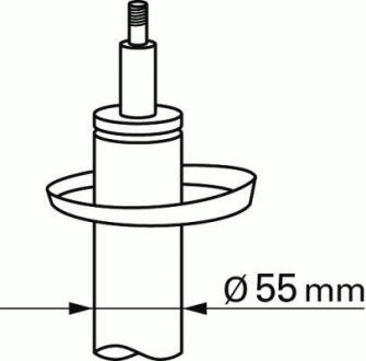 Амортизатор передн Лів/Прав AUDI A3 SEAT LEON SKODA OCTAVIA II, YETI VW CADDY III, GOLF V, GOLF VI, JETTA III, TOURAN 1.2-3.2 05.03-12.17 SACHS 311 852 (фото 1)