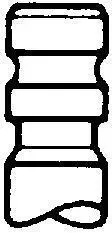 Впускний клапан (45x8x129,2мм) CUMMINS DAF 45, 55, CF 65, F 1000, F 600, F 800, LF 45, LF 55, SB TATA LPS, LPT, SE 6BT5.9-CT97 12.86- TRW 105-35615