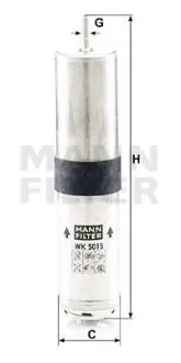Паливний фільтр FILTER MANN WK 5015 Z