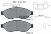 Комплект гальмівних колодок передн , CITROEN JUMPER II FIAT DUCATO OPEL MOVANO C PEUGEOT BOXER 2.0D-Electric 04.06- TEXTAR 2446902 2446902