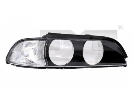 Скло фари Прав (білий поворотник) BMW 5 E39 11.95-09.00 TYC 20-0379-LA-1