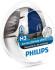 Лампочка H3 Master Duty Blue Vision (набір, 2 шт, 24В, 70Вт, тип гнізда: PK22S) PHILIPS 13336MDBVS2 13336MDBVS2
