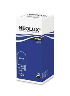 Лампочка допоміжна W21W (10 шт, 12 В, 21 Вт, тип гнізда: W3X16D) NEOLUX N582