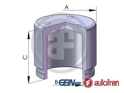 Поршень супорта пер. Aveo 11-/Mazda 2 08- (54x49mm) SEINSA AUTOFREN D025424 (фото 1)