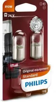 Лампочка допоміжна R10W (24 В, 10 Вт, тип гнізда: BA15S основна лампа) PHILIPS 13814B2 (фото 1)