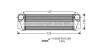 AVA BMW Інтеркулер 5 (F10) 10-, 5 Gran Turismo (F07) 09-, 5 Touring (F11) 10-, 7 (F01, F02, F03, F04) 08- AVA AVA COOLING BW4376 (фото 1)