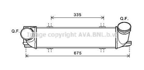 AVA BMW Інтеркулер 1 Купе (E82) 07-, 3 (E90) 06-, 3 Touring (E91) 06-, 3 Купе (E92) 07- AVA AVA COOLING BW4438