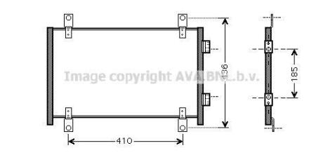 AVA CITROEN Радіатор кондиціонера (конденсатор) JUMPER I 2.0, 2.2, 2.8 02- AVA AVA COOLING FTA5302
