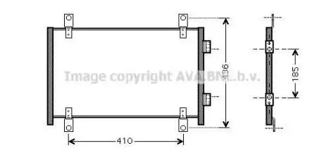 AVA CITROEN Радіатор кондиціонера (конденсатор) JUMPER I 2.0, 2.2, 2.8 02- AVA AVA COOLING FTA5302