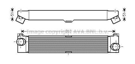 AVA CITROEN Інтеркулер Jumper, Fiat Ducato, Peugeot Boxer 2.2/3.0HDI 06- AVA AVA COOLING FTA4360