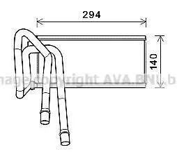 AVA LAND ROVER Радіатор опалення Discovery III, Range Rover Sport 04- AVA AVA COOLING AUA6226