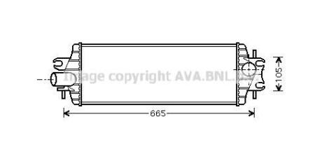 AVA RENAULT Інтеркулер Trafic II, Opel Movano, Nissan 2.5dCi/DTI 01- AVA AVA COOLING RTA4358 (фото 1)
