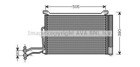 AVA MINI Радіатор кондиціонера (конденсатор) (R50, R53) One D 03- AVA AVA COOLING BW5264D