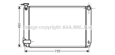 AVA LEXUS Радіатор системи охолодження двигуна RX 400h 05- AVA AVA COOLING TO2462
