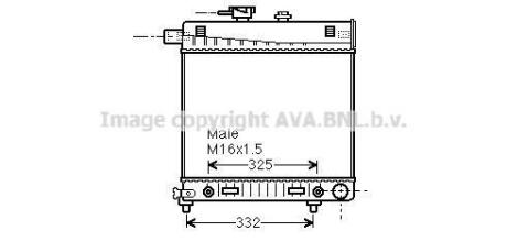 AVA DB Радіатор сист. охолодження двиг. W202 (360x419x32) AVA AVA COOLING MSA2150