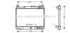 AVA TOYOTA Радіатор сист. охолодження Yaris 1.3/1.5 99- TO2258 AVA TO2258