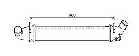AVA RENAULT Інтеркулер Logan I 1.5dCi 05- AVA AVA COOLING RTA4496