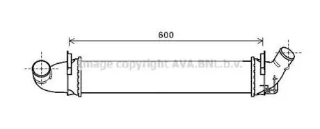 AVA RENAULT Інтеркулер Logan I 1.5dCi 05- AVA AVA COOLING RTA4496