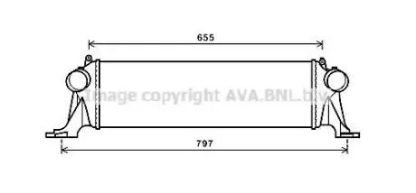 AVA FIAT Інтеркулер Daily V 2.3/3.0d 11- AVA AVA COOLING IV4132