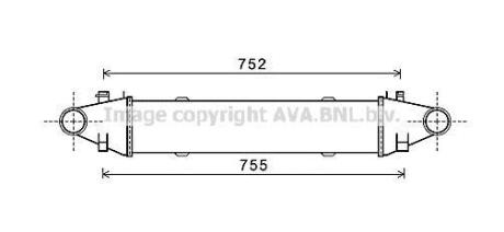 AVA DB Інтеркулер W204 C180/350CDI 07- AVA AVA COOLING MSA4525