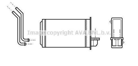 AVA PEUGEOT Радіатор опалення 205/309 AVA AVA COOLING PEA6088