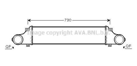 AVA DB Інтеркулер W211 200/220CDI 02- AVA AVA COOLING MS4410